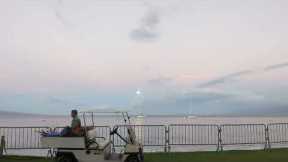 Virtual Hawaiian Moonset, BLISS 6 am Kaanapali Maui. The disappearing beaches in the foreground