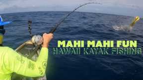More Flying Mahi Mahi Action - Hawaii Kayak Fishing