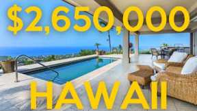 Inside a $2,650,000 Hawaii real estate property with amazing ocean views and custom woodcraft