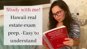 Hawaii Real Estate exam prep study guide - Part one - Important info that you need to know!