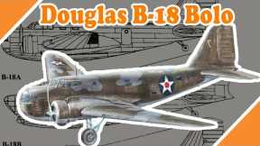 Mid range superplane used by the US in the beginning of WW II | Douglas B 18 Bolo