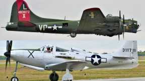 (4K) CAF B-17 Texas Raiders & P-63 Kingcobra at Houston Airshow 2022