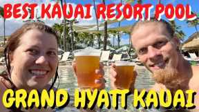 Best Resort Pool on Kauai 2022 Grand Hyatt Kauai Resort & Spa Pool Tour & Saltwater Lagoon 4K