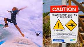 Kids Surfing in SHARK Waters of Australia