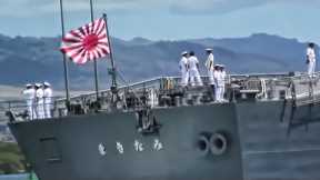 Japanese Navy Enters Pearl Harbor Flying The Rising Sun