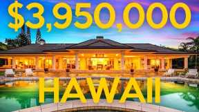 Inside a $3,950,000 Hawaii real estate property with amazing ocean views