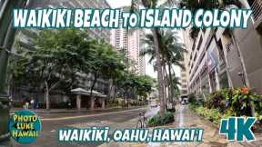 Waikiki Beach to Island Colony & Centennial Park Waikiki January 29, 2023 Oahu Hawaii ワイキキ ハワイ