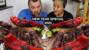 NEW YEAR 2023 SPECIAL MUKBANG BARBECUE/MIXED MEAT BARBECUE/NAGA STYLE CHICKEN