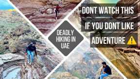 Most dangerous Rainbow Valley Hiking 🌈 | UAE | Wadi Ghub | Watch full HD | #hikinginuae #fujairah