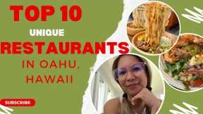 10 UNIQUE  AND FUN RESTAURANTS TO TRY IN OAHU HAWAII #hawaiifood