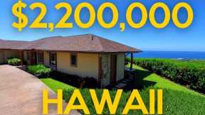 Inside a $2,200,000 house with BIG Ocean Views! Hawaii real estate goes to Kona Vistas!