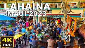 (4K HDR) Lahaina, Maui, Hawaii Narrated Walking Tour - 2023