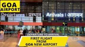 First Flight From GOA Airport | Manohar International Airport Goa Mopa | New Goa Airport |