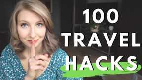 100 Travel Hacks to try in 2023 (packing, hotel, flight & airport hacks)