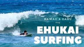 [ENG/KR] Strong Current Alert | Hawaii Ehukai Beach Surfing | Giovanni Food Truck Garlic Shrimp Ep.2