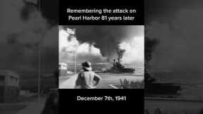 Remembering Pearl Harbor 81 Years Later #wwii