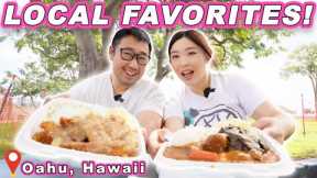 WHERE THE LOCALS EAT || [Oahu, Hawaii] Beef Stew, Lau Lau, Hawaiian BBQ & More!