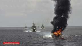 South China Sea Dispute Tension: US Navy Destroyer USS Milius Make Horrible Transit in Taiwan Strait