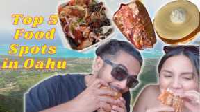 5 BEST Food Spots in Oahu | What to eat in Oahu - FOOD TOUR 2023
