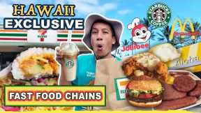 MASSIVE Hawaii Fast Food Chain Tour! Best of 7-Eleven, McDonald's, Jollibee, Hawaii Exclusive Items