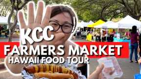 What to Eat in Hawaii | KCC Farmers Market Food Tour on Oahu