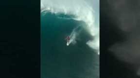 Hawaii Big Wave Surfing | Surfer Rides Huge Wave | Crazy Drone Angle | Jaws Maui Hawaii Winter Swell