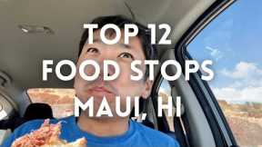 Top 12 Food Spots Maui Hawaii 4K