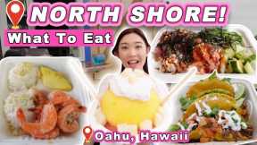 TOP RATED FOOD in Oahu's North Shore! || [Haleiwa, Kahuku] Garlic Shrimp Poke Bowl, Shave Ice & more