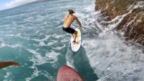 POV Surfing Weird Waves in Hawaii
