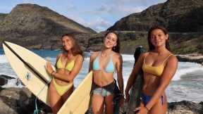 The Girls Surf Makapu'u (July 8, 2023)   4K