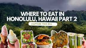 Where to Eat in Honolulu, Hawaii Part 2