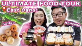 ULTIMATE EAST OAHU FOOD TOUR! || [East Oahu, Hawaii] Musubi, Poke, Donuts!