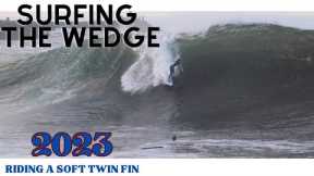 THE WEDGE 2023 SURFING a Twin Fin SEPTEMBER 4TH 2023 / NEWPORT BEACH