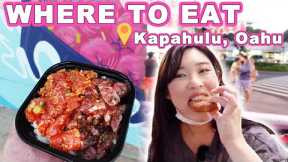 FOOD TOUR in KAPAHULU! || [Honolulu, Oahu, Hawaii] Poke Bowls, Malasadas!