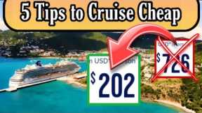How To Find Cheap Cruises In 2024