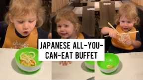 Are they sure they want to let her eat for free? 😁 Spring Shabu-Shabu Japanese Buffet - Queens, NYC