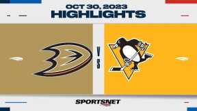 NHL Highlights | Ducks vs. Penguins - October 30, 2023