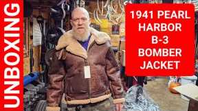1941 Peal Harbor B-3 Bomber Jacket Unboxing - from Cockpit USA
