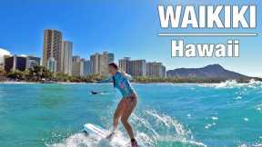 SURFING HAWAII | Waikiki Beach POV Surf with a Gopro