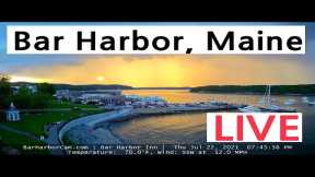 Bar Harbor, Maine US - West View - LIVE