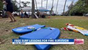 Free surf lessons for keiki who survive Maui wildfires