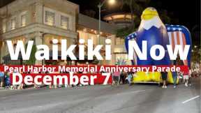 WAIKIKI NOW | December 7, 2023 | 🇺🇸 Pearl Harbor Memorial Anniversary Parade | LOCAL UPDATES | OAHU