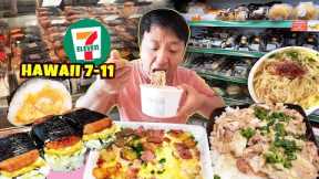 24 Hours Eating ONLY Grocery Store & 7-ELEVEN Food in Maui Hawaii
