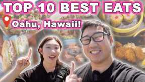 TOP 10 BEST EATS on Oahu! || [Hawaii] *Our Top Picks for 2022!*