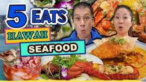 ULTIMATE SEAFOOD TOUR on Oahu – 5 Spots: HAWAII Best SEAFOOD! GIANT Crab, Lobster, Shrimp & More