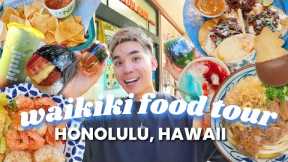 What to Eat in WAIKIKI HAWAII! (HONOLULU HAWAII FOOD TOUR)