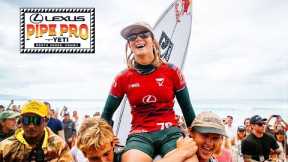 Caitlin Simmers Charges To Change The Course Of Women's Surf History, Takes Win At Lexus Pipe Pro