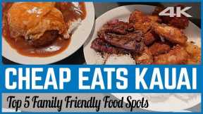 Cheap Eats Kauai | Best Food in Kauai with Kids | Top 5 Family Friendly Restaurants and Food Spots