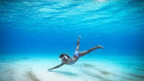 6 YR OLD Dorothy FREE DIVES DEEP into the Ocean of Aitutaki!!