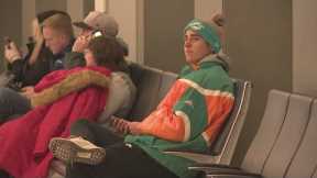 Dolphins fans arrive in frigid KC for Wild Card game